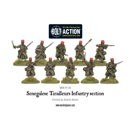 Bolt Action - French - Senegalese Tirailleurs Infantry section