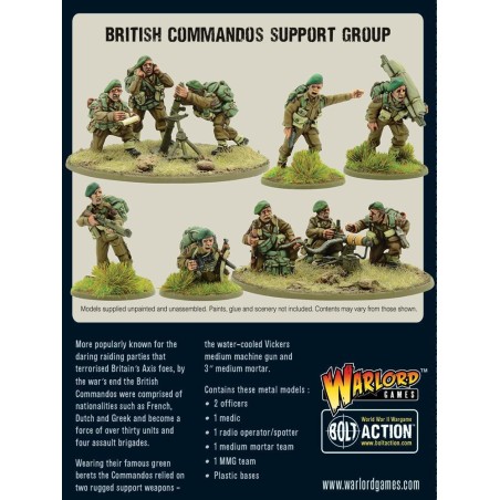 Bolt Action - Commandos Support Group (HQ, Mortar & MMG)