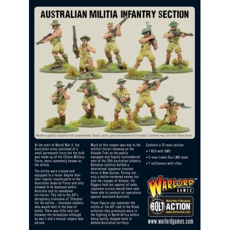 Bolt Action - Australian Militia Infantry Section 
