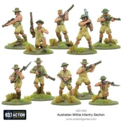Bolt Action - Australian Militia Infantry Section 