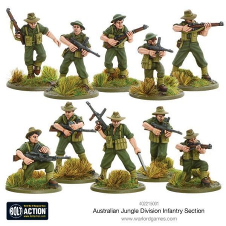Bolt Action - Australian Jungle Division Infantry Section 