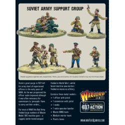 Bolt Action - Soviet Army Support Group (HQ, Mortar & MMG)