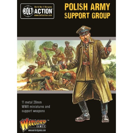 Bolt Action - Polish Army Support Group (HQ, Mortar & MMG)