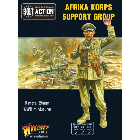 Bolt Action - Afrika Korps Support Group (HQ, Mortar & MMG)
