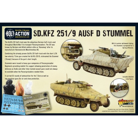 Bolt Action - Sd.Kfz 251/9 Ausf D (Stummel) Half track