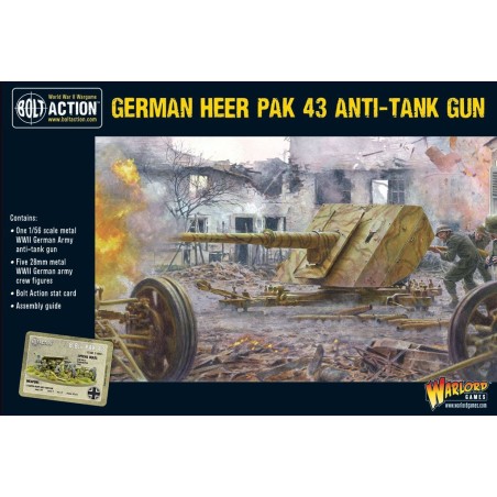 Bolt Action - German Heer Pak 43 anti-tank gun