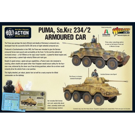 Bolt Action - Puma Sd.Kfz 234/2 Armoured Car
