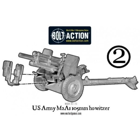 Bolt Action - US Army 105mm Medium Artillery M2A1 (Winter)