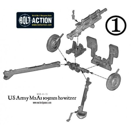 Bolt Action - US Army 105mm Medium Artillery M2A1 (Winter)