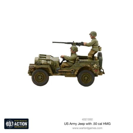 Bolt Action - US Army Jeep with 50 Cal HMG