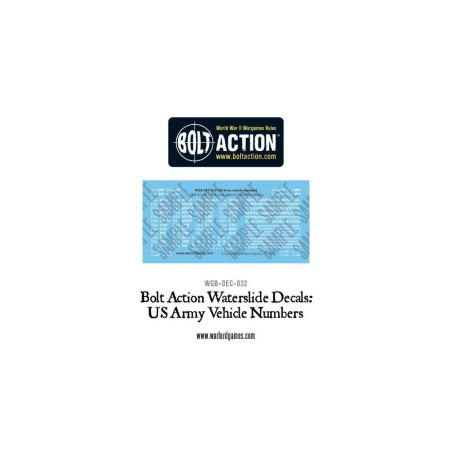 Bolt Action - US Vehicle Decals