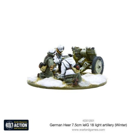 Bolt Action - German Heer 7.5cm leIG 18 light artillery (Winter)