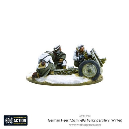 Bolt Action - German Heer 7.5cm leIG 18 light artillery (Winter)