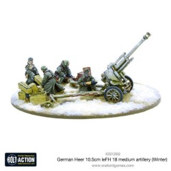 Bolt Action - German Heer 10.5cm leFH 18 medium artillery (Winter)