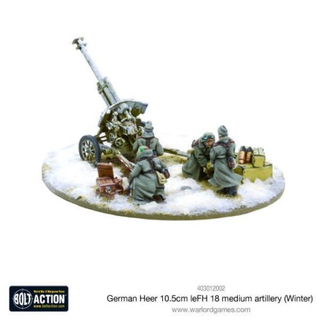 Bolt Action - German Heer 10.5cm leFH 18 medium artillery (Winter)