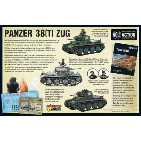 Bolt Action - Panzer 38(t) Zug