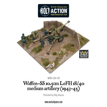 Bolt Action - Waffen-SS 10.5cm LeFH 18/40 medium artillery 