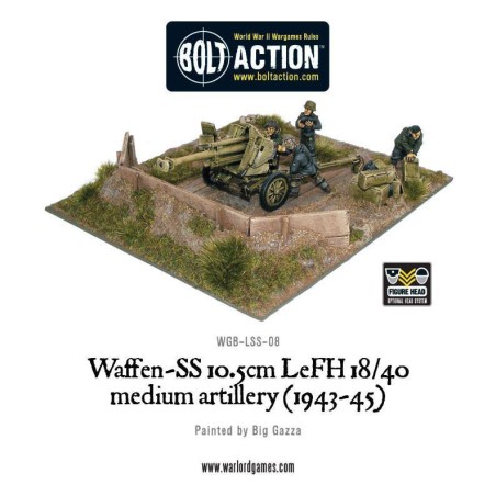 Bolt Action - Waffen-SS 10.5cm LeFH 18/40 medium artillery 