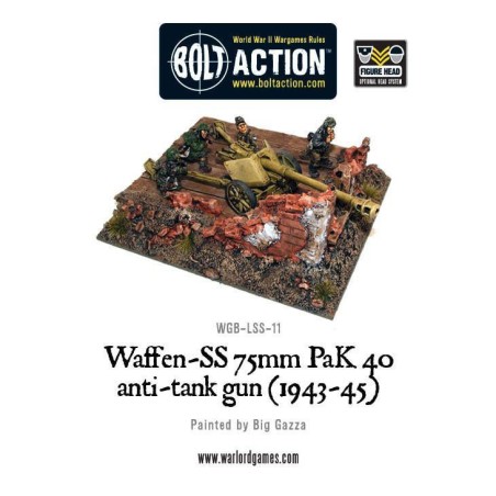 Bolt Action - Waffen-SS 75mm PaK 40 anti-tank gun 