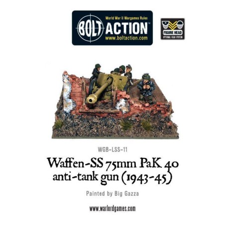 Bolt Action - Waffen-SS 75mm PaK 40 anti-tank gun 