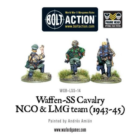 Bolt Action - Waffen SS Cavalry NCO & LMG Team (1942-45)