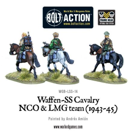 Bolt Action - Waffen SS Cavalry NCO & LMG Team (1942-45)