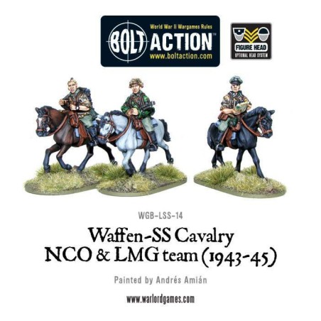 Bolt Action - Waffen SS Cavalry NCO & LMG Team (1942-45)