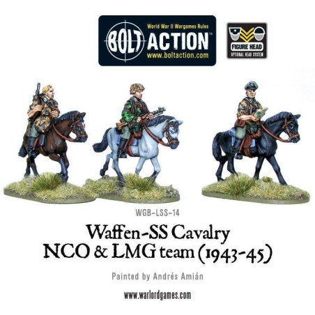 Bolt Action - Waffen SS Cavalry NCO & LMG Team (1942-45)