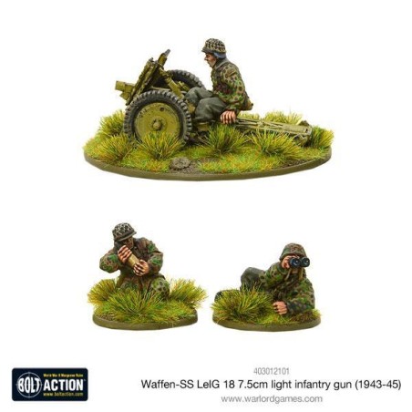 Bolt Action - Waffen-SS LeIG 18 7.5cm light infantry gun 