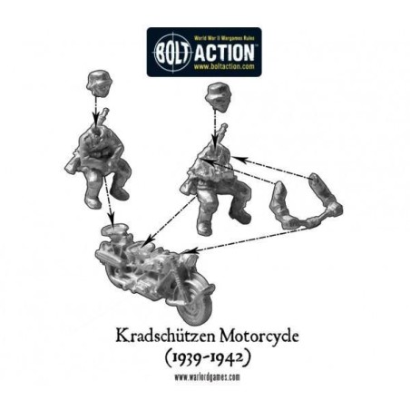 Bolt Action - Afrika Korps Kradschutzen motorcycle