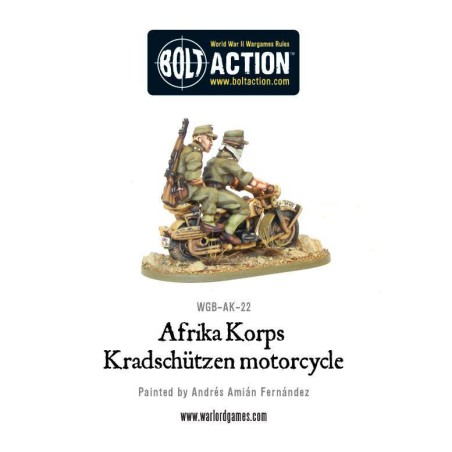 Bolt Action - Afrika Korps Kradschutzen motorcycle