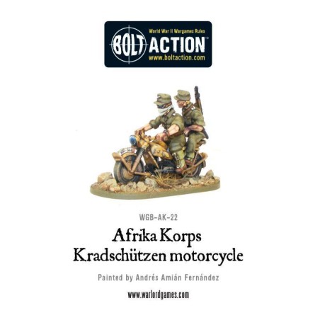 Bolt Action - Afrika Korps Kradschutzen motorcycle