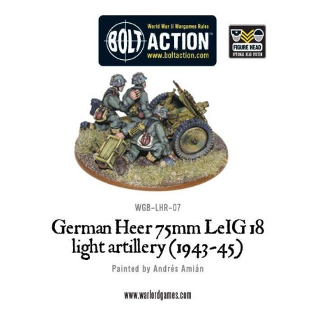 Bolt Action - German Heer 75mm LEiG 18 Artillery