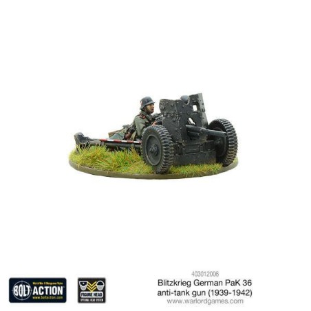 Bolt Action - Blitzkrieg German Pak 36 anti-tank gun 
