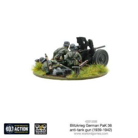 Bolt Action - Blitzkrieg German Pak 36 anti-tank gun 
