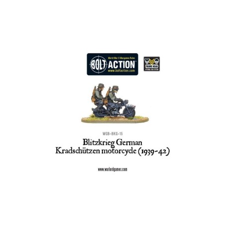 Bolt Action - Blitzkrieg German Kradschützen Motorcycle (1939-1942)
