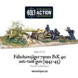 Bolt Action - Fallschirmjager 75mm PaK 40 Anti-tank Gun 
