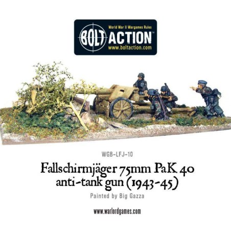 Bolt Action - Fallschirmjager 75mm PaK 40 Anti-tank Gun 