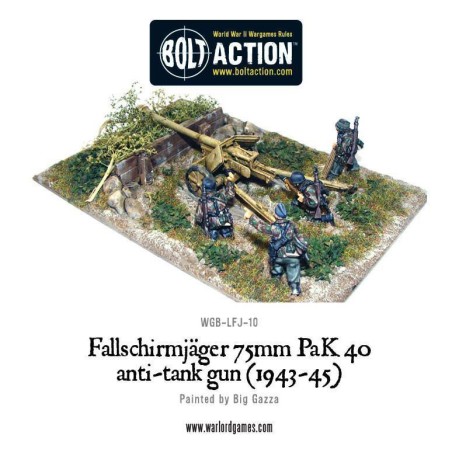 Bolt Action - Fallschirmjager 75mm PaK 40 Anti-tank Gun 