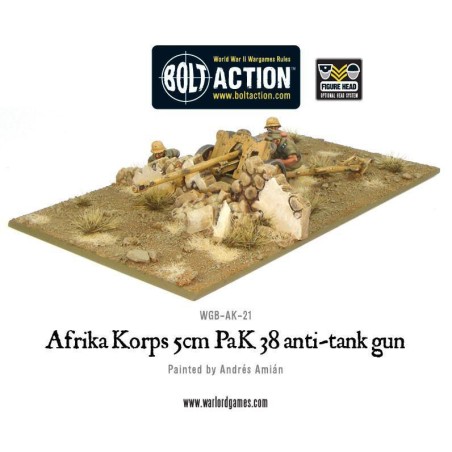 Bolt Action - Afrika Korps 5cm PaK 38 anti-tank gun