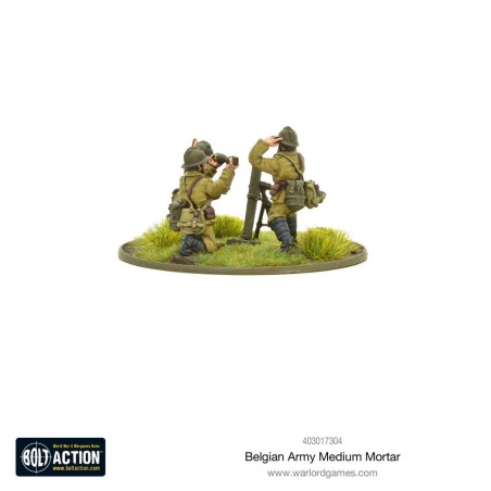 Bolt Action - Belgian Army Medium Mortar Team