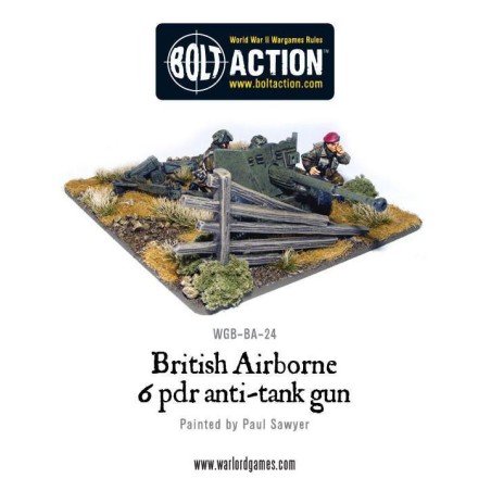 Bolt Action - British Airborne 6 Pounder ATG & Crew