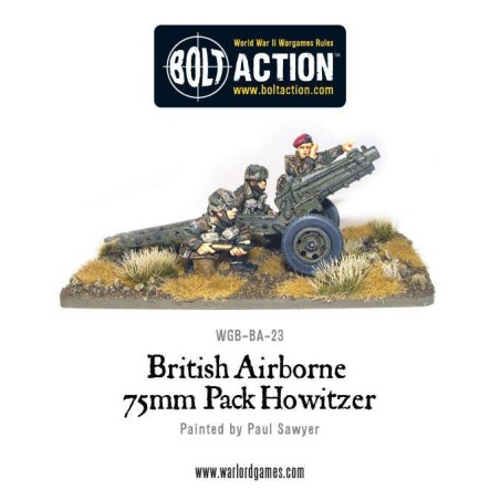 Bolt Action - British Airborne 75mm Pack Howitzer & Crew