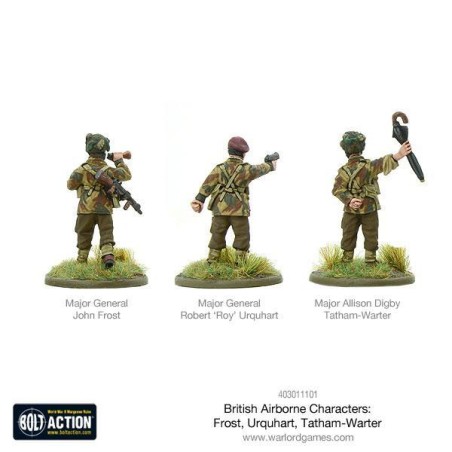 Bolt Action - British Airborne Characters - Frost, Urquhart & Tatham-Warter