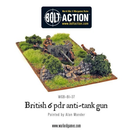Bolt Action - British Army 6 Pounder ATG & Crew
