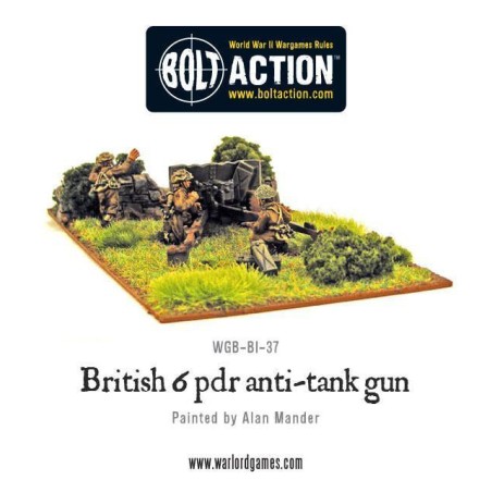 Bolt Action - British Army 6 Pounder ATG & Crew