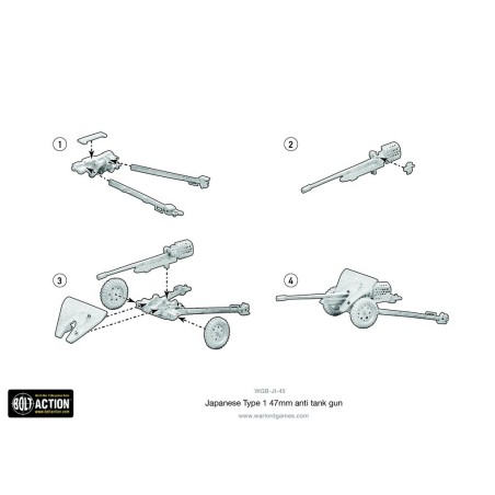 Bolt Action - Imperial Japanese Type 47mm Anti Tank Gun
