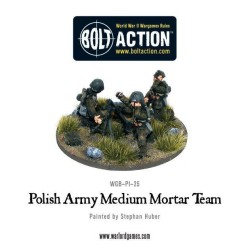 Bolt Action - Polish Army Medium Mortar Team