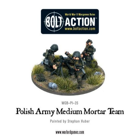 Bolt Action - Polish Army Medium Mortar Team