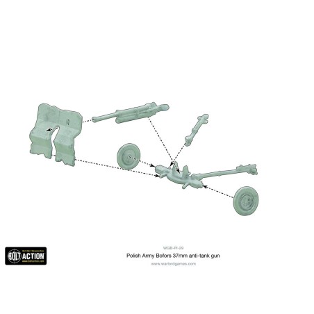 Bolt Action - Polish Army Bofors 37mm Anti-Tank Gun
